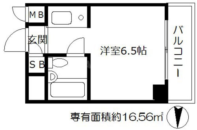 エグゼコート天六の間取り