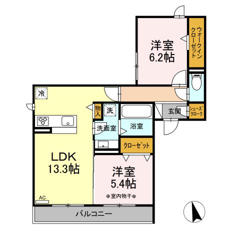 D-ROOM本荘WESTの間取り