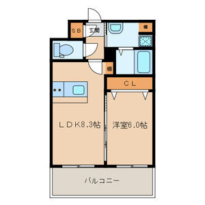 ランドマーク香椎駅前の間取り