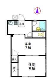 ハイツカトーの間取り