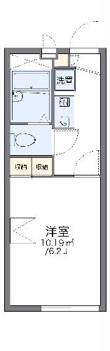 レオパレスＮ・204号室の間取り