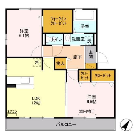 ジン ハウス Bの間取り