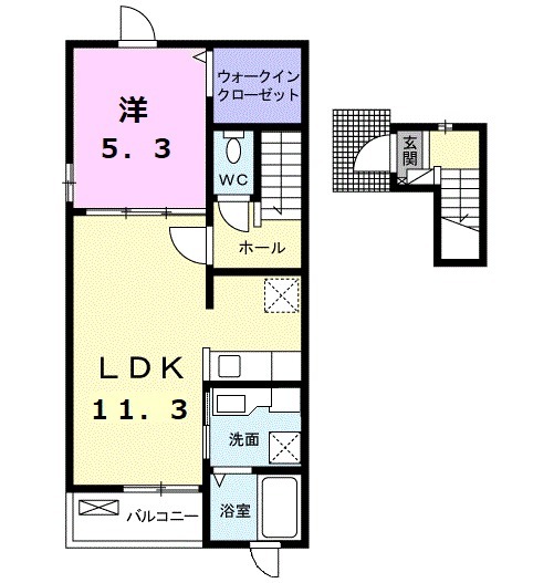 サン・クレールⅠの間取り