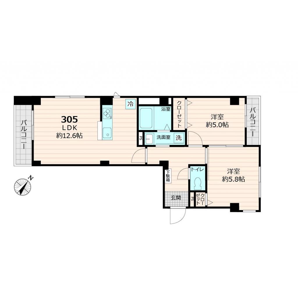 ラヴィデ香風園の間取り