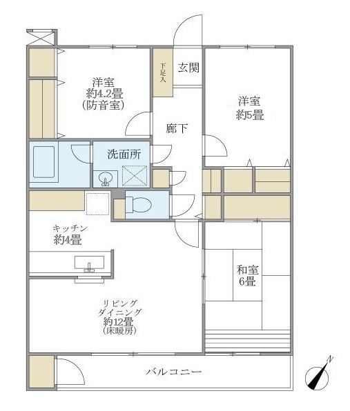 経堂ヒルズの間取り