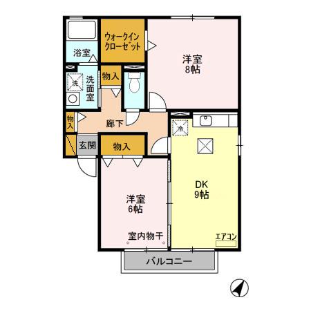 セピアコート Ⅱの間取り