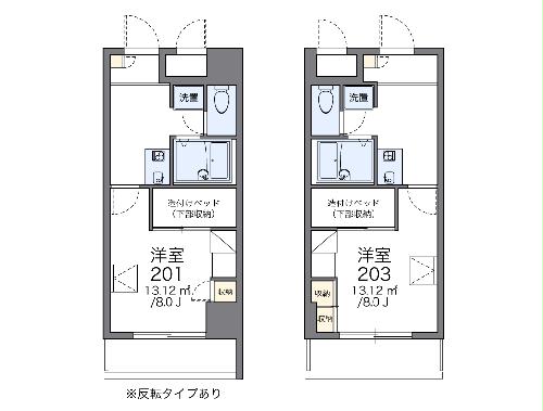 レオパレスOIビル Unionの間取り