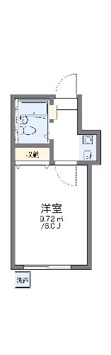 レオパレス瓢箪山第5の間取り