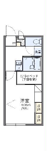 レオパレス大門の間取り