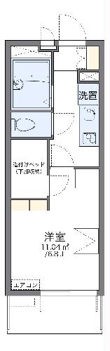 レオパレスセロームAの間取り