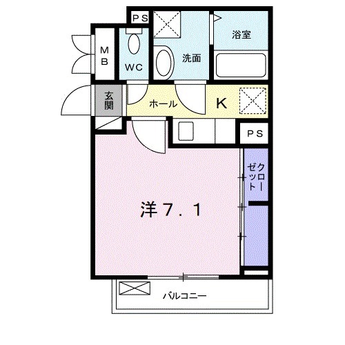 プレジャーエムケイの間取り