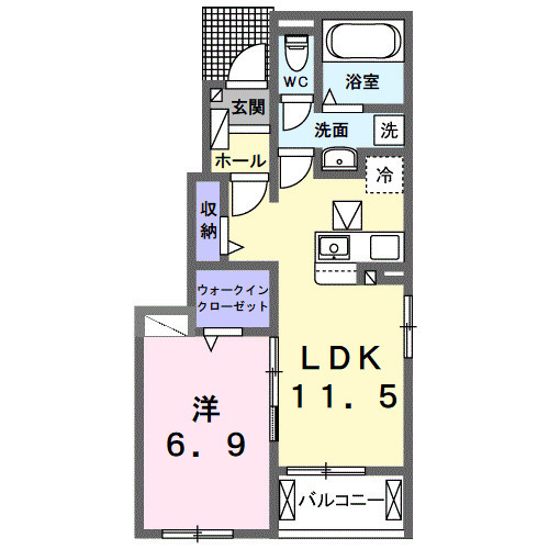 レガーミ・Fの間取り