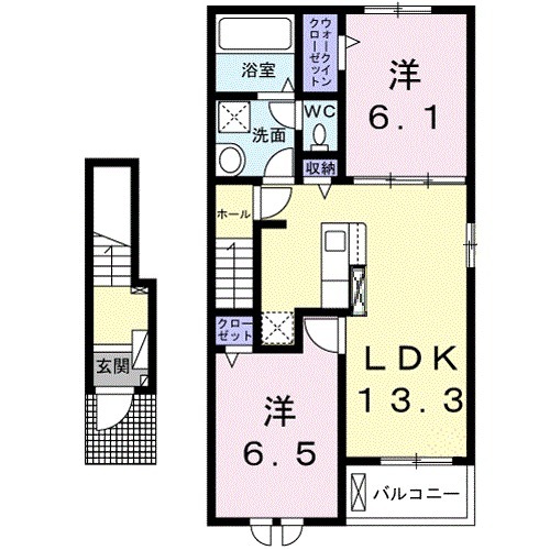 ルーエ 館林 Ⅳの間取り