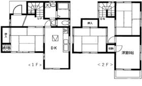 木間ケ瀬貸家の間取り