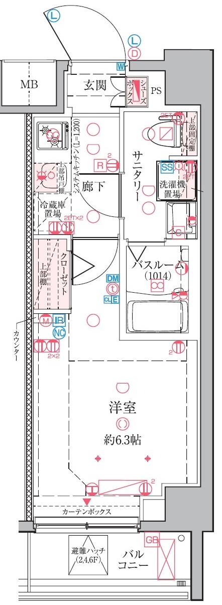 クレヴィスタ横浜綱島の間取り