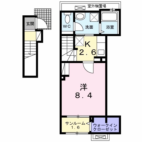 ヴェルジェ Ⅰの間取り