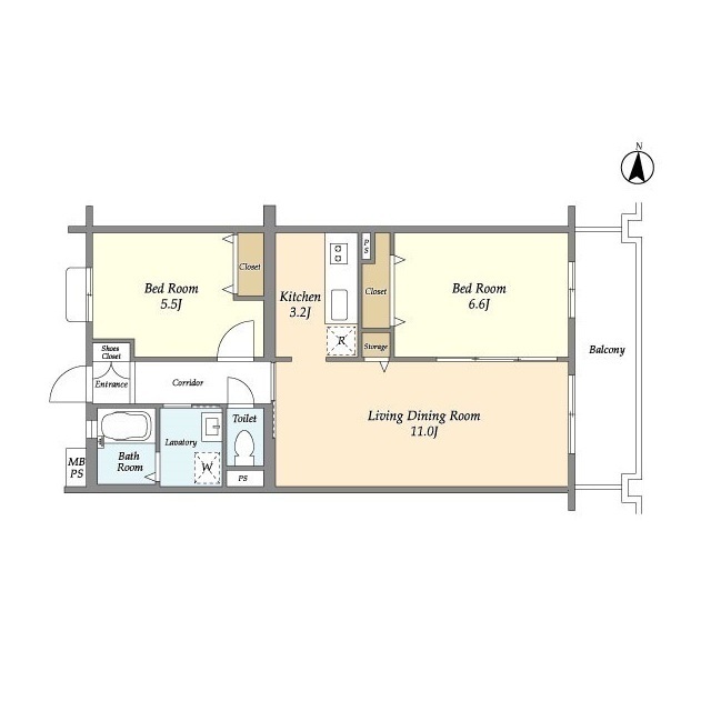 オーキッドレジデンス港北綱島イーストの間取り