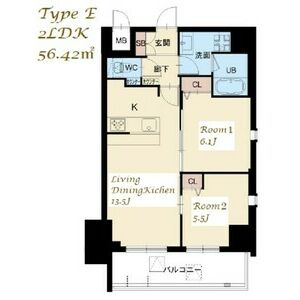 スプランディッド大山・1502号室の間取り