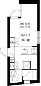 FARE西新宿Vの間取り