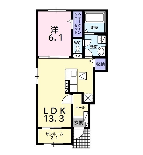 エスパース ボヌールの間取り