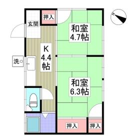 カトレアコーポの間取り