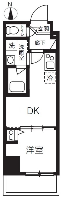 竜泉の完工年月(2023年11月)築の賃貸マンションの間取り