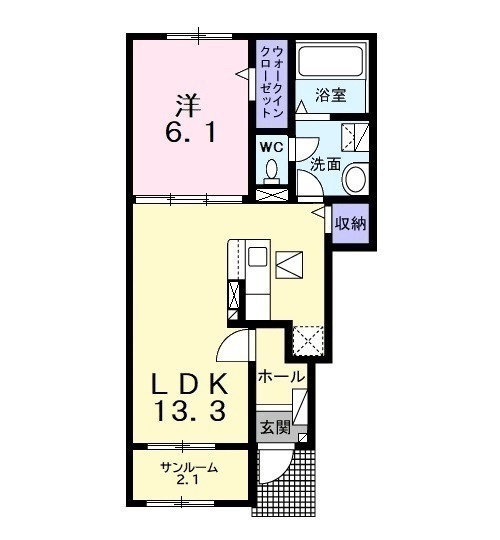 グレイスレジデンス 館山Aの間取り