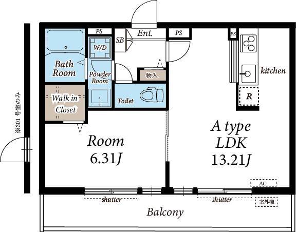 リブリ・膝折の間取り