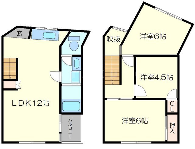 ヴィラ春日丘の間取り