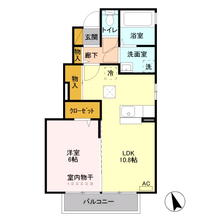 エルヴィレッジ Dの間取り