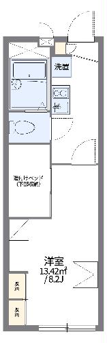 レオパレス上長尾の間取り