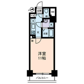 セザールスカイタワー銀座東の間取り