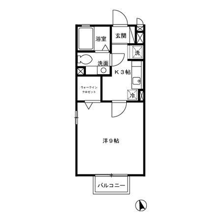 ハニーコート Bの間取り