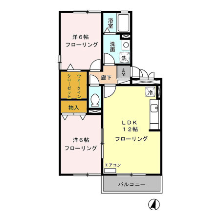 賀茂川ガーデンプレイス Cの間取り