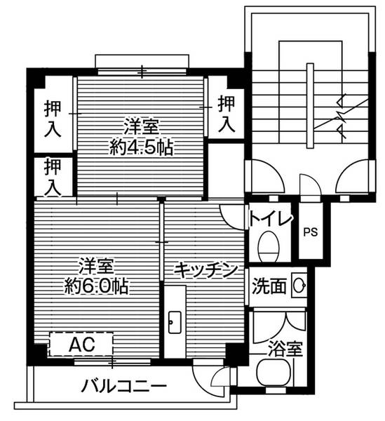 ビレッジハウス平出3号棟の間取り
