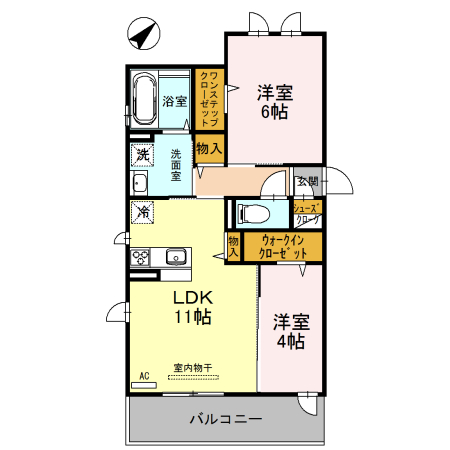 グランシャリオ Aの間取り