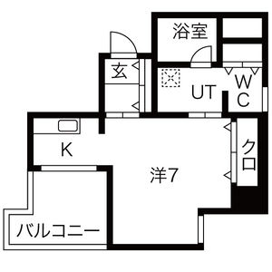 ロイヤルメゾン西天満の間取り
