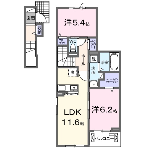 パーシモンNの間取り