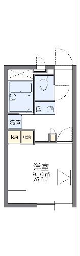 レオパレスホーヤ Ⅱの間取り