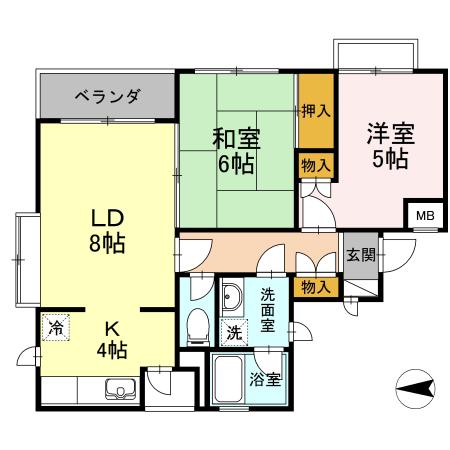 フォレスト Vの間取り