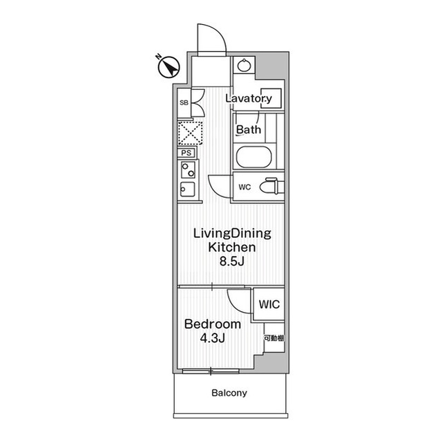 コンフォリア・リヴ巣鴨の間取り
