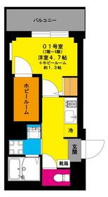 山下町の完工年月(2016年5月)築の賃貸マンションの間取り