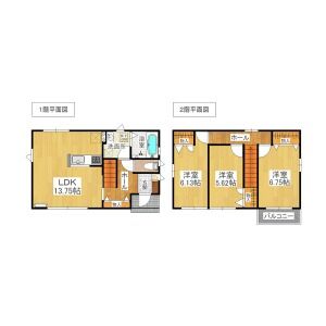 北一の沢貸家の間取り