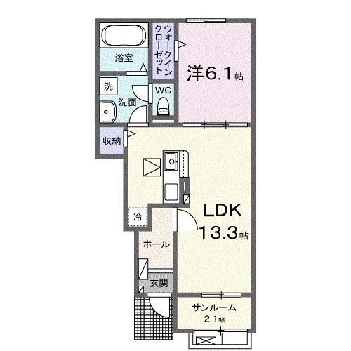 グランコート ヌクイの間取り