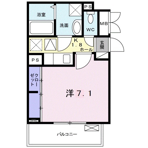 セレノ ベルジュの間取り