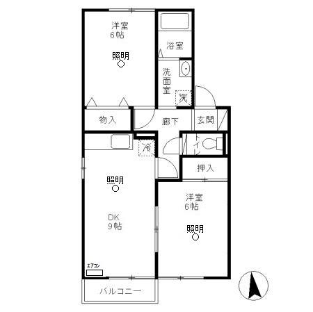 ヴィラアルテミスの間取り