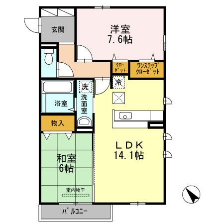メゾンドォール・サライの間取り
