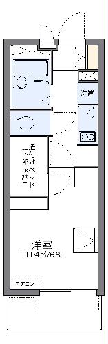 レオパレスプランドール八ヶ崎の間取り