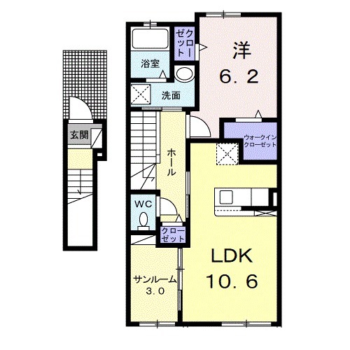 ネオ・ハーモニー・S Ⅲの間取り