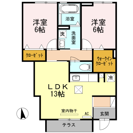 プラザセレステ Aの間取り
